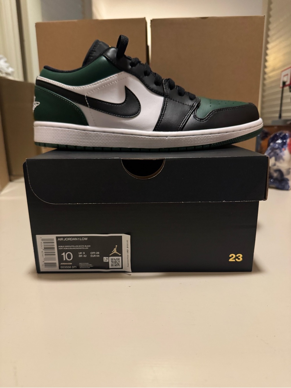 Nike Air Jordan 1 Low - Green/Black/White